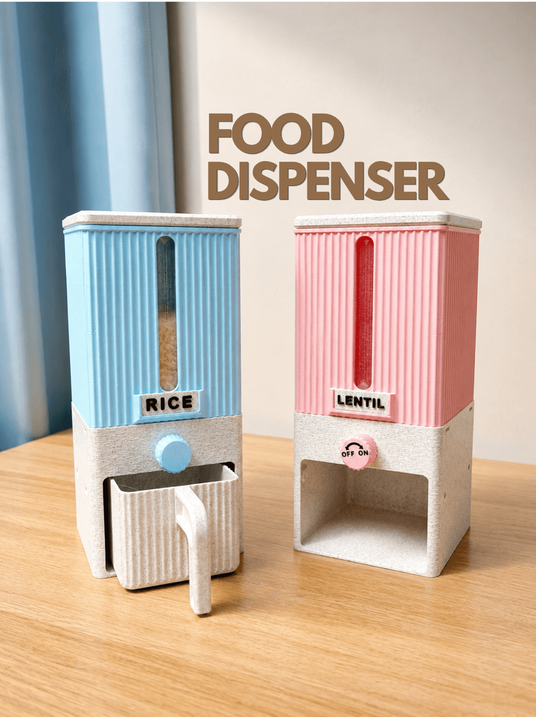 Food Dispenser | Storage Container | Iris Mechanism 3d model
