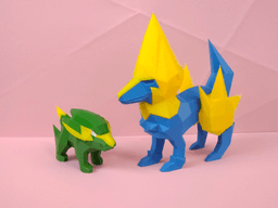 Manectric Low Poly Pokemon 3d model