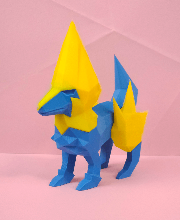 Manectric Low Poly Pokemon 3d model