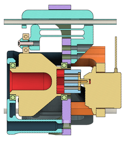 Cam Valve - Gen3 - Three channel variant 3d model