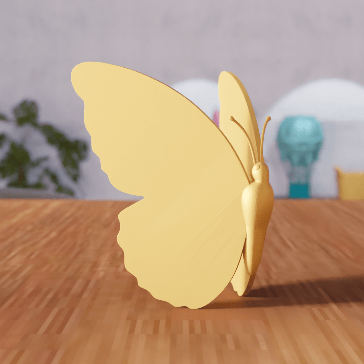 Butterfly Figure Set 3d model
