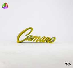 Text Flip - Camaro Calligraphy.stl 3d model