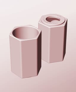 CH68-120-P Stacking pierced component box bin for makers 3d model