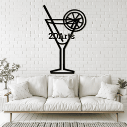 Cocktail 2D Wall Art/Window Art 3d model