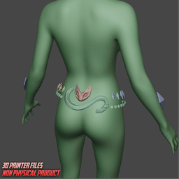 Black Cat Accessories Marvel Rivals 3d model