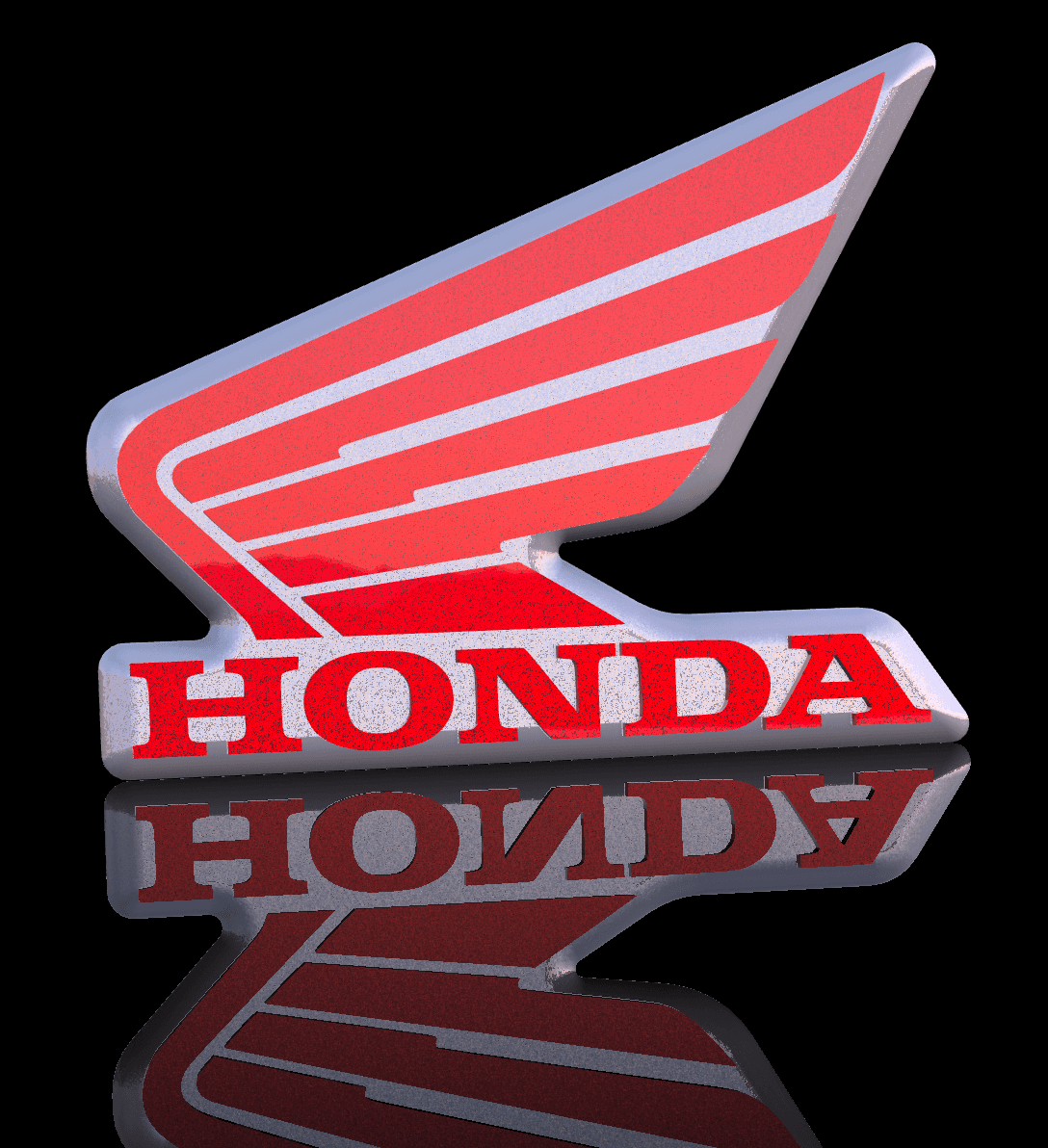 Honda Motorcycle Emblem 3d model