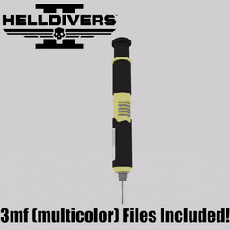 Helldivers 2 Stim / 3mf Cosplay Replica Prop Videogame 3d model