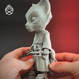 Kitsune Chibi 3d model
