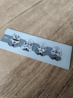 Star Wars - Clone Wars Elite: 104th Battalion "Wolfpack" Bookmark 3d model