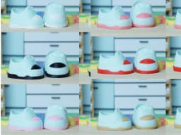 Sport 20cm Plush Doll / Cotton Doll Shoes 3d model