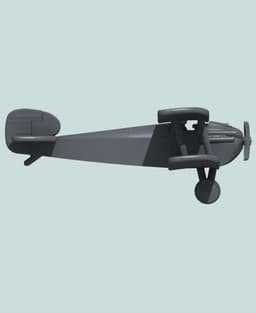 1:144 Sopwith Dolphin 3d model