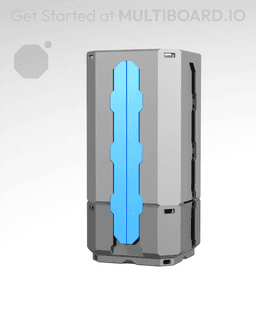 3x3x3 - Full Multipoint Rail - Pop-In Multibin Shell Extension 3d model