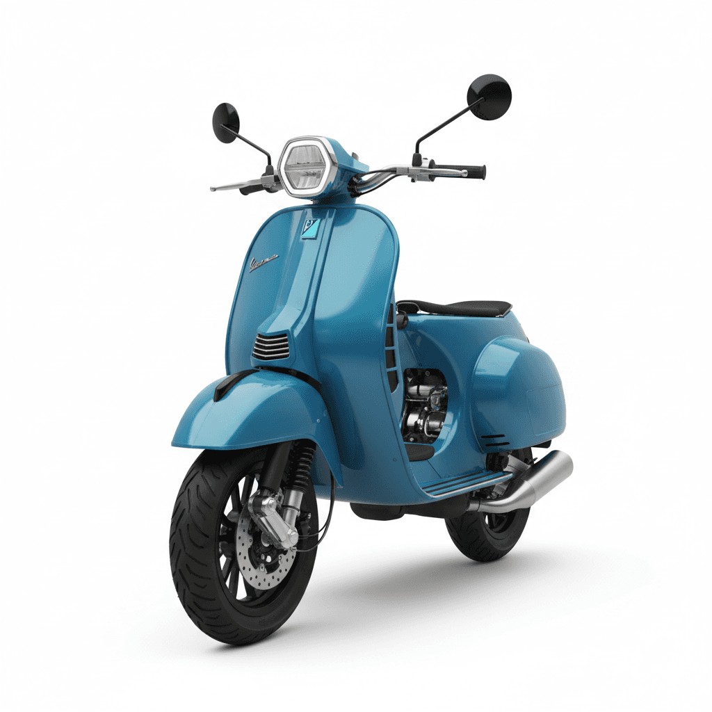 Vespa PX150 Vintage Scooter Motorcycle 3d model