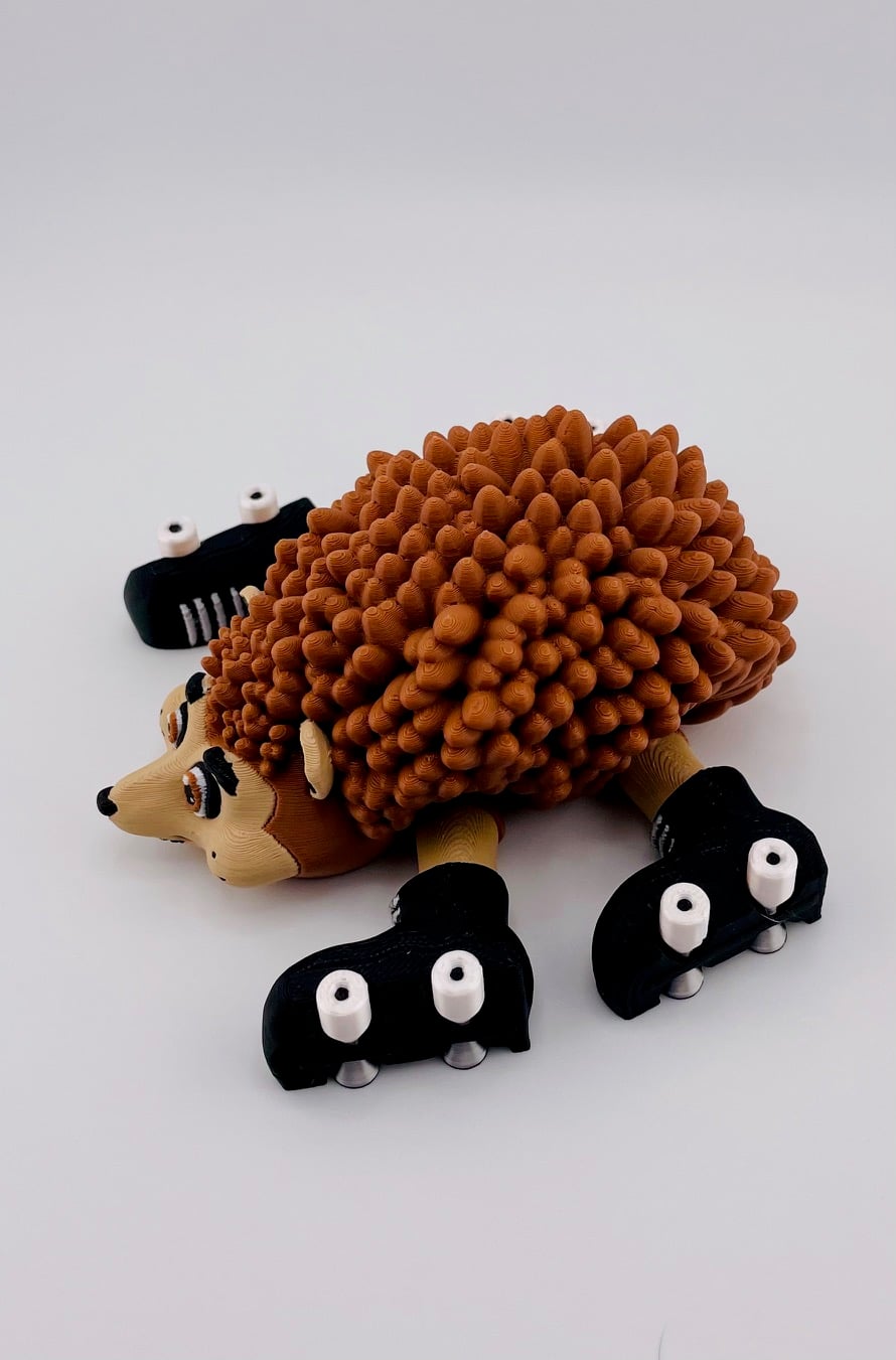 Hedgehog Roller Skate Flexi 3d model