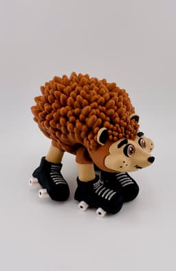 Hedgehog Roller Skate Flexi 3d model
