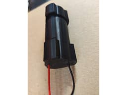 18650 battery tube enclosure 3d model