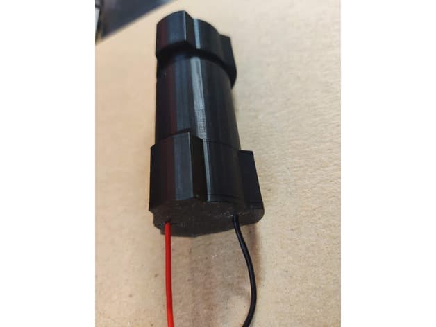 18650 battery tube enclosure 3d model