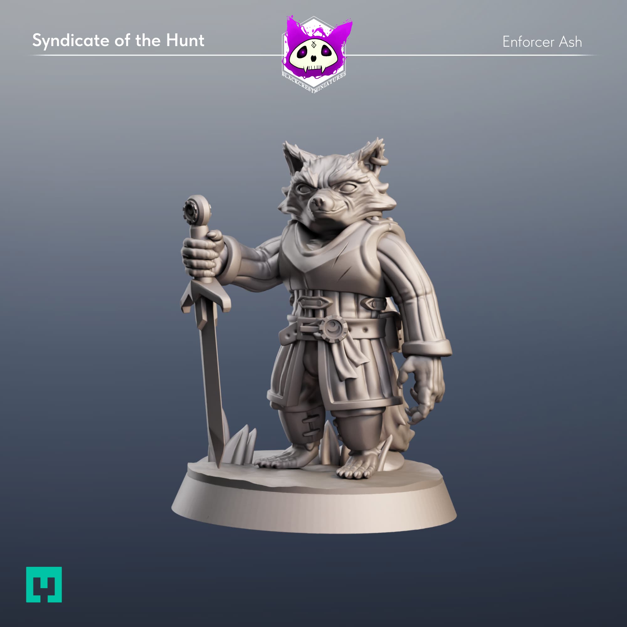 Syndicate of the Hunt | Enforcer Ash (Unsupported) 3d model