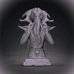 Mind Flayer Bust 3d model