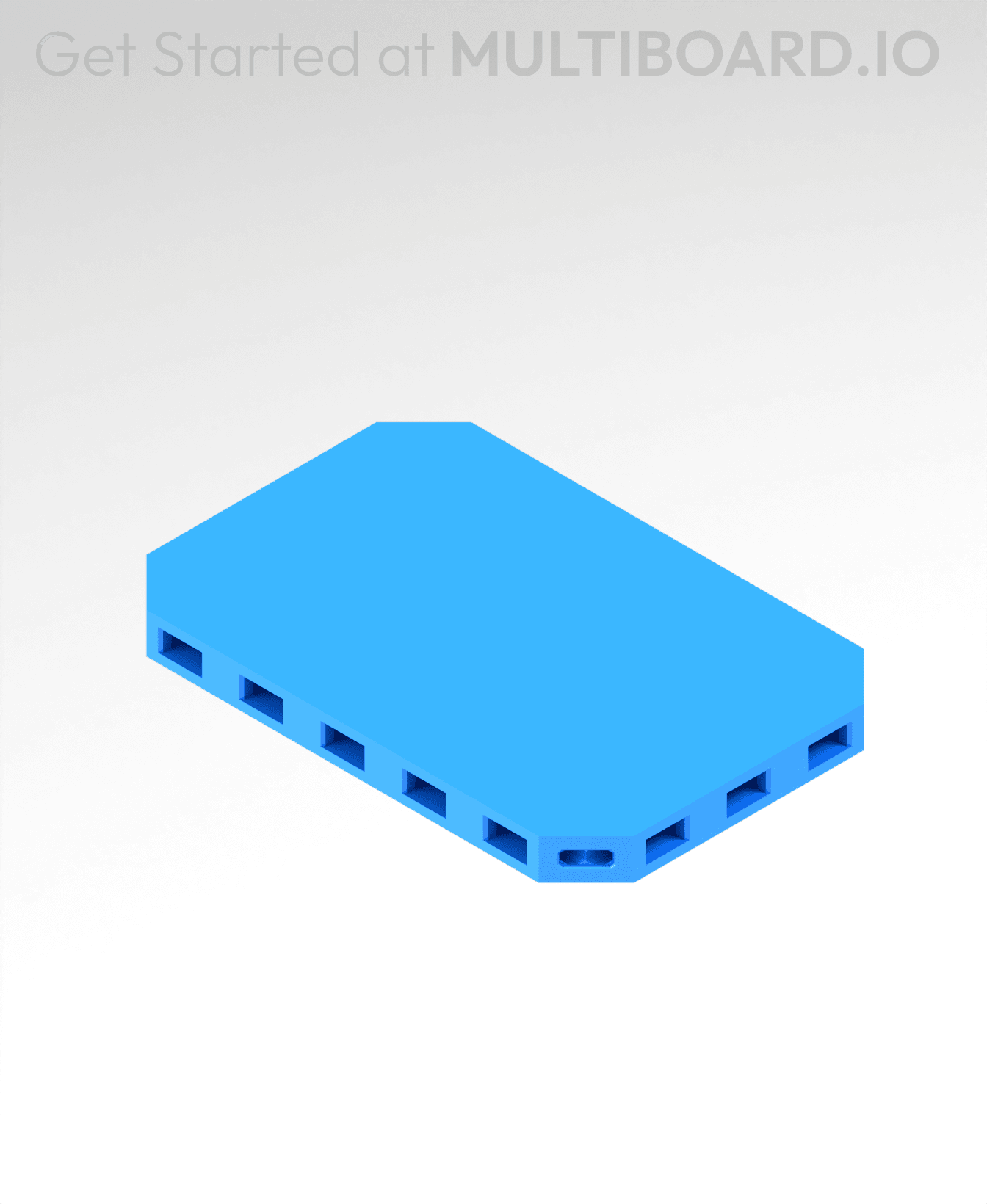 3x2 MU - Plain - MultiBoard Plate 3d model