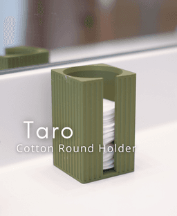 Taro Bathroom Set - Cotton Round Holder 3d model