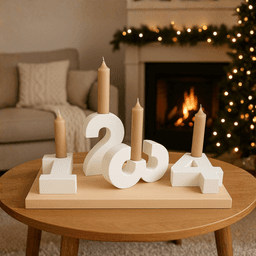 MODERN ADVENT WREATH NUMBERS / CHRISTMAS DECOR / HOMEDECOR / TABLEDECOR 3d model
