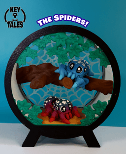 The Critterlings: Spiders (Clear, Starlight, Peacock) 3d model