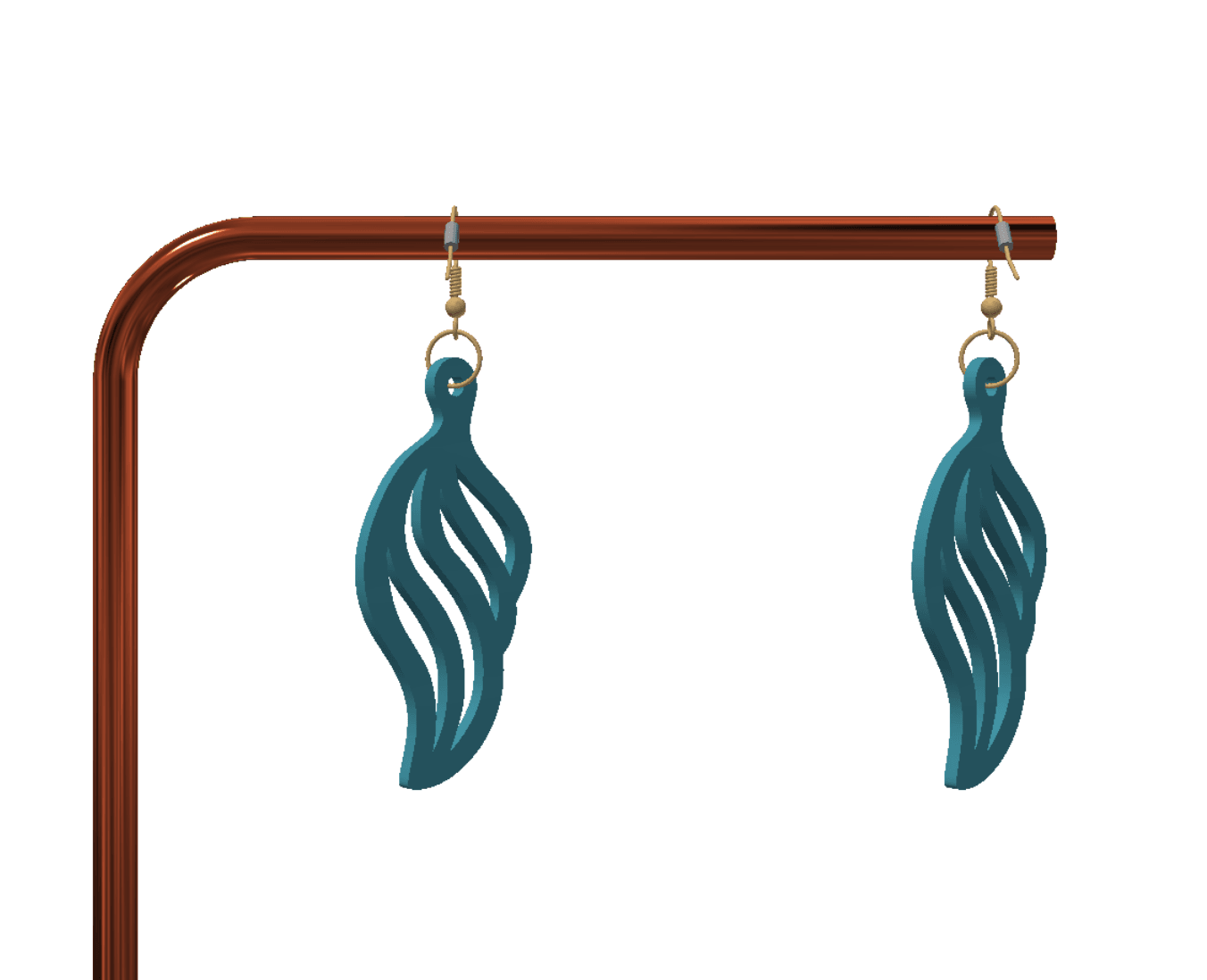Cute keychain / earrings 3d model