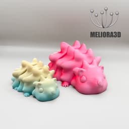 M3D - Flexi Baby Hedgehog (revised) 3d model