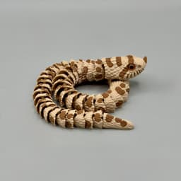 Articulated Hognose Snake | Pre-Painted + Optional 8mm Glass Eye Version 3d model