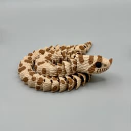Articulated Hognose Snake | Pre-Painted + Optional 8mm Glass Eye Version 3d model