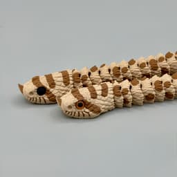 Articulated Hognose Snake | Pre-Painted + Optional 8mm Glass Eye Version 3d model