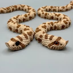 Articulated Hognose Snake | Pre-Painted + Optional 8mm Glass Eye Version 3d model
