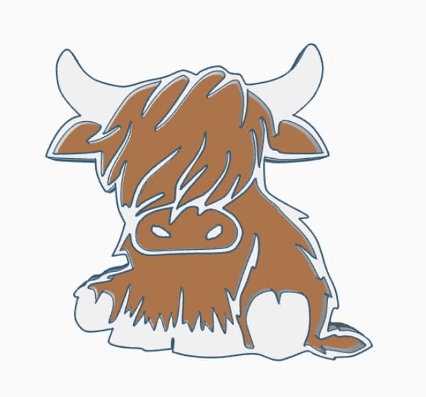 highland cow.stl 3d model