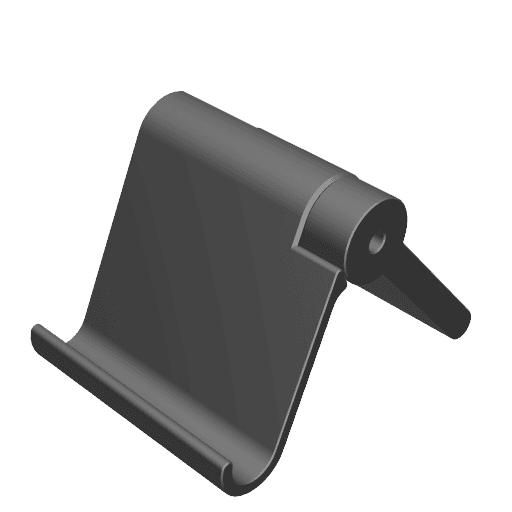 Phone Stand Print-In-Place (v1.5) 3d model