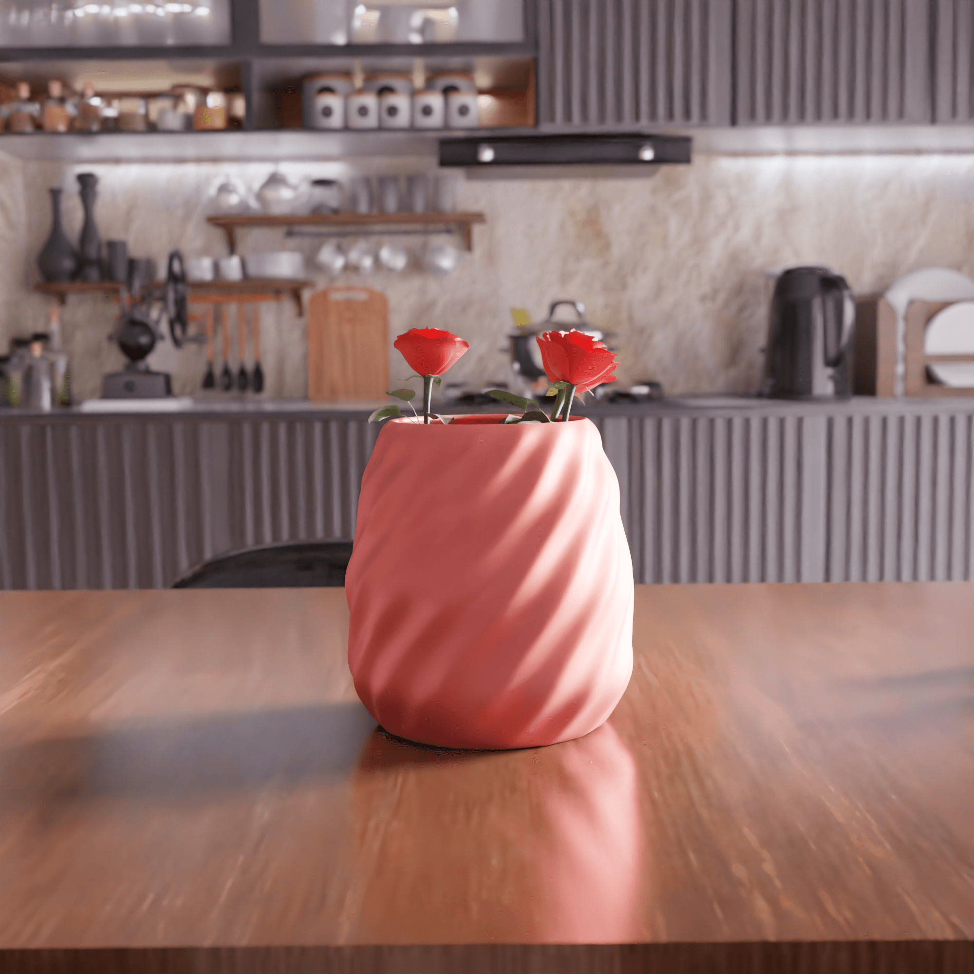 Twisted Spiral Vase 3d model