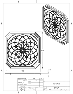 Flexible Scale Mat (TPU/TPE/FLEX) 3d model
