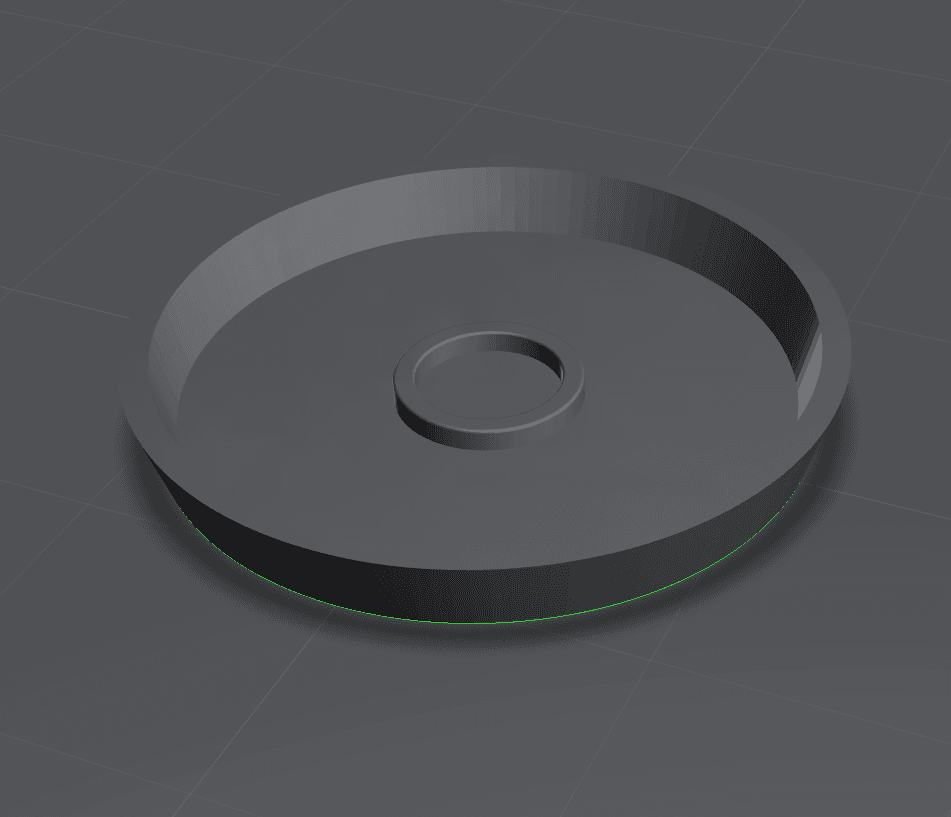 25MM BASE - ROUND - MAGNETIZABLE - HOLLOW 3d model