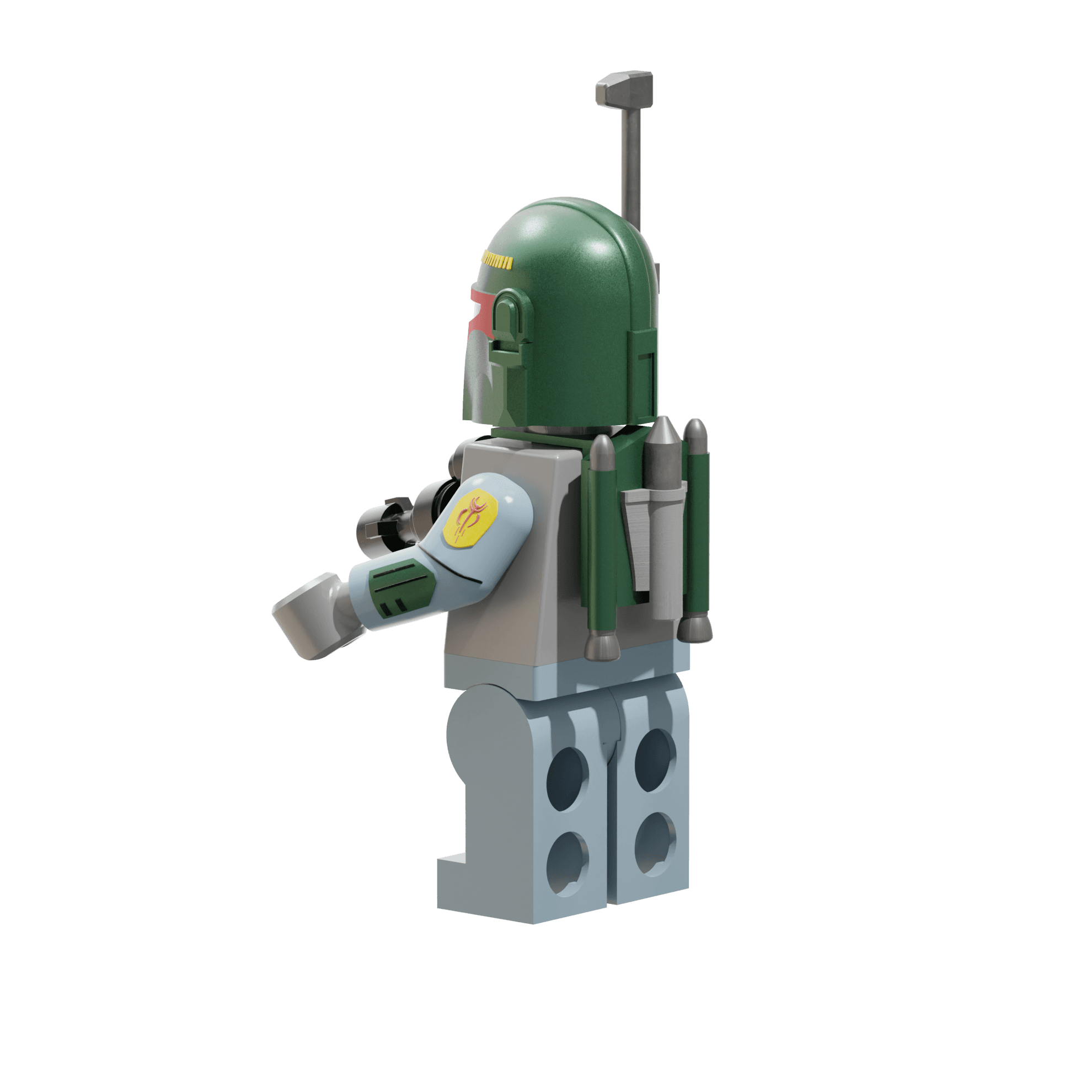 Boba Fett Lego Figure 3d model