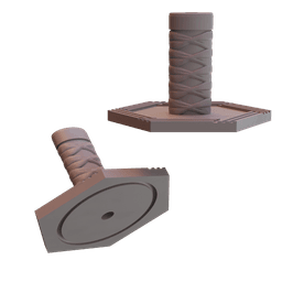 Tomioka Sword Soda Cup Topper 3d model