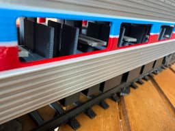 Amtrak Amfleet car for 0 Gauge 3d model