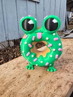 DoughCroak - Donut Frog with Articulated Frog Legs 3d model
