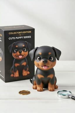 Rottweiler Chibi Dog 3d model