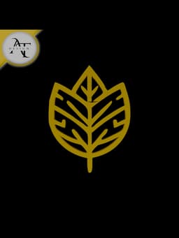 Simple Leaf Symbol - 2D Art 3d model