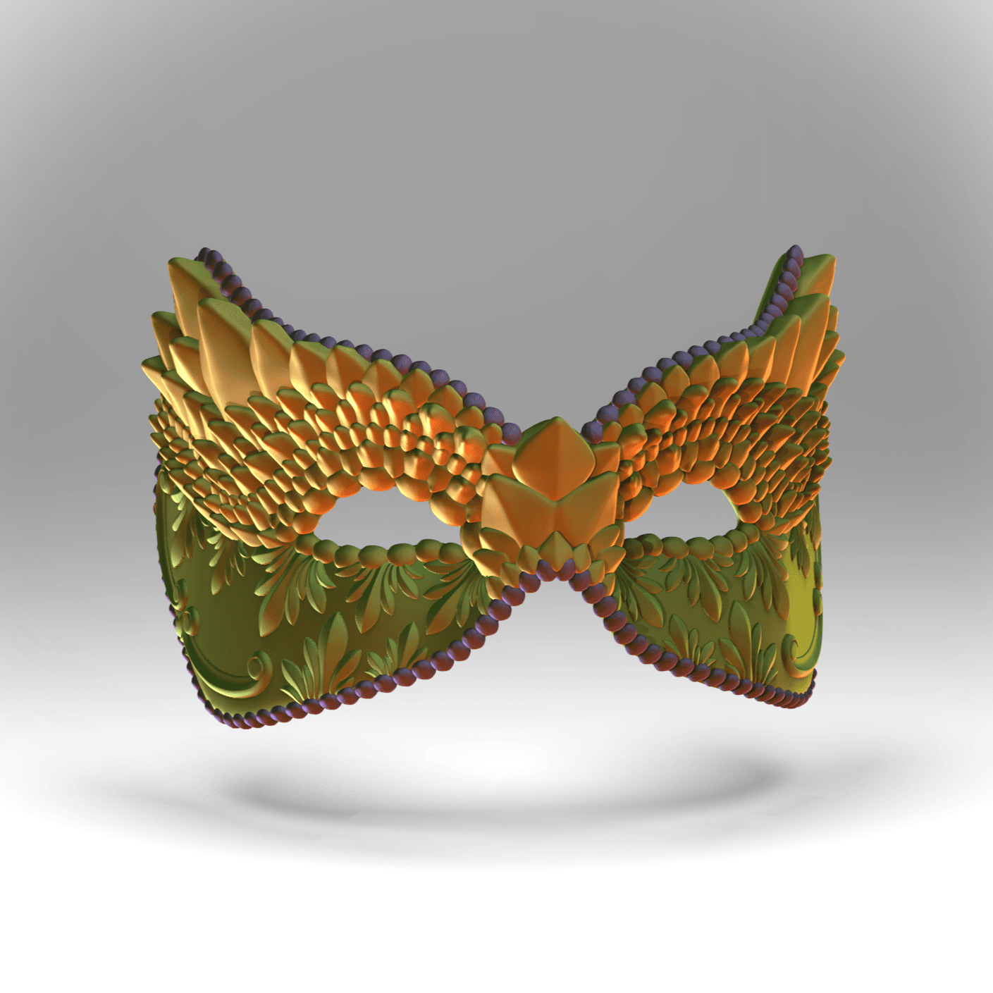 Mardi Gras Mask 3d model