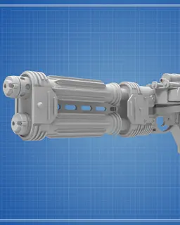 E-22 Blaster Pistol - Star Wars 3d model