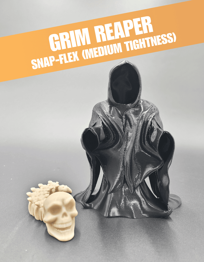 Grim Reaper, Slim Reaper - Articulated Snap-Flex Fidget (Medium Tightness Joints) 3d model