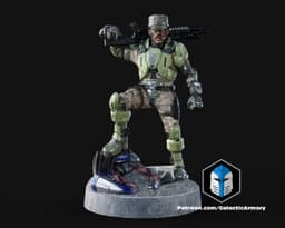 1:48 Scale Halo UNSC Marine Miniatures - 3D Print Files 3d model