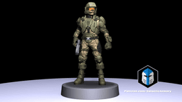 1:48 Scale Halo UNSC Marine Miniatures - 3D Print Files 3d model
