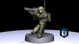 1:48 Scale Halo UNSC Marine Miniatures - 3D Print Files 3d model